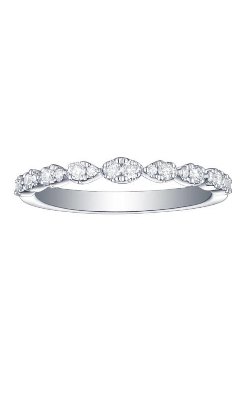 Flashpoint Created Diamond Women's Wedding Band 1/4 CTW in 14K White Gold