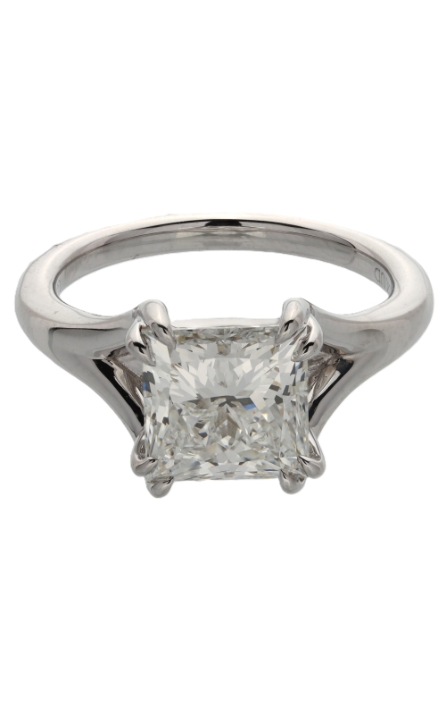 Flashpoint Created Diamond Princess Solitaire Engagement Ring 3 CTW in 18K White Gold