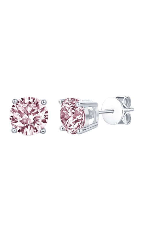 Flashpoint Created Women's Diamond Earrings 1 CTW in 14K White Gold