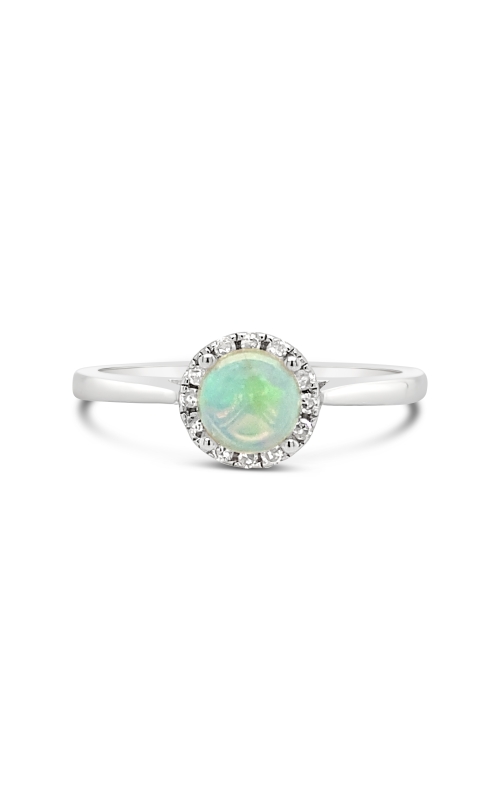 Women's Diamond Opal Ring 1/20 CTW in Sterling Silver