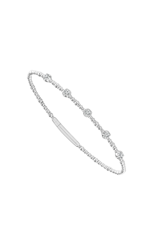 Fashion Bangle Bracelet 1/3 CTW in 14K White Gold