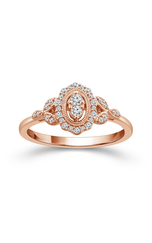 Women's Promise Ring Vintage 1/5 CTW in 10K Rose Gold