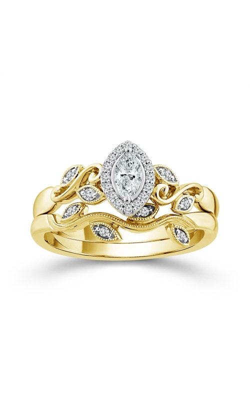 Women's Diamond Engagement Set 1/4 CTW 1/6 Marquise in 10K Yellow Gold