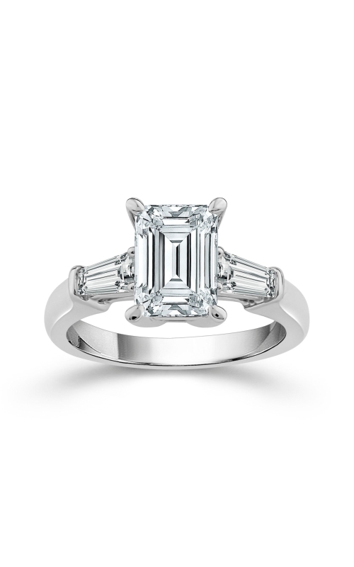 Flashpoint Created Diamond Women's Engagement Set 1 7/8 CTW Emerald Cut in 14K White Gold