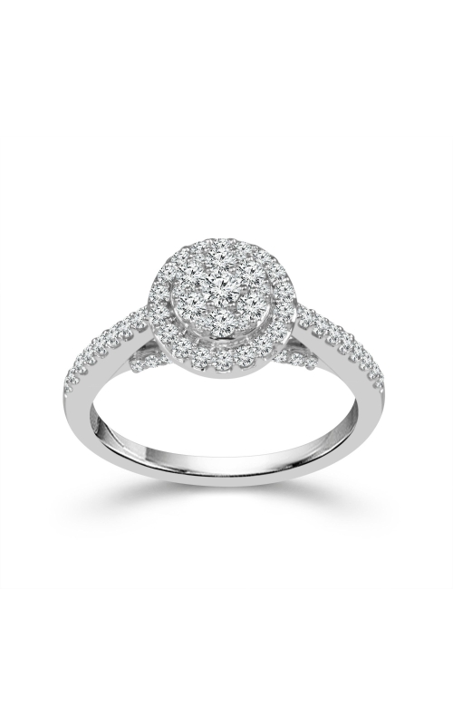 Flashpoint Created Diamond Women's Engagement Set 3/4 CTW Clusters in 10K White Gold