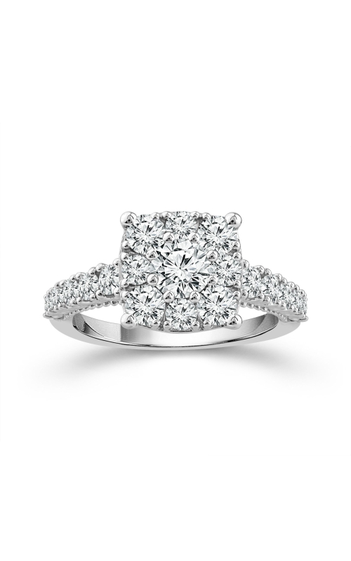 Women's Diamond Engagement Set 1 1/2 CTW 3/8 Round in 14K White Gold