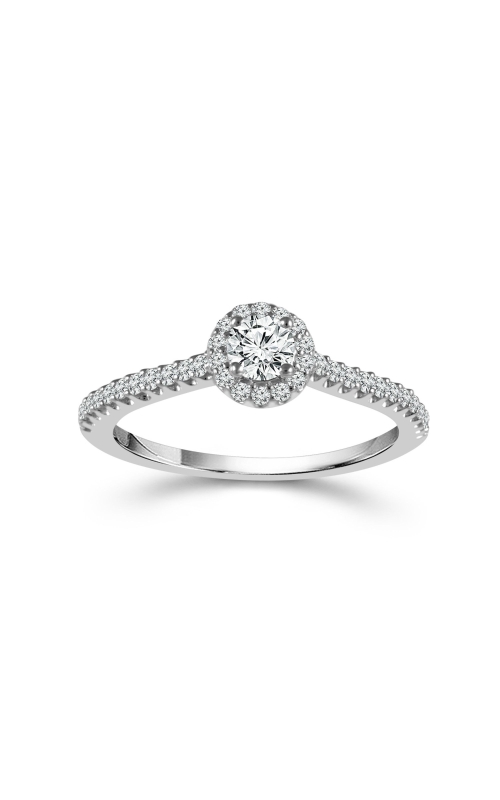 Women's Diamond Engagement Ring 1/2 CTW 1/4 CT Round in 14K White Gold