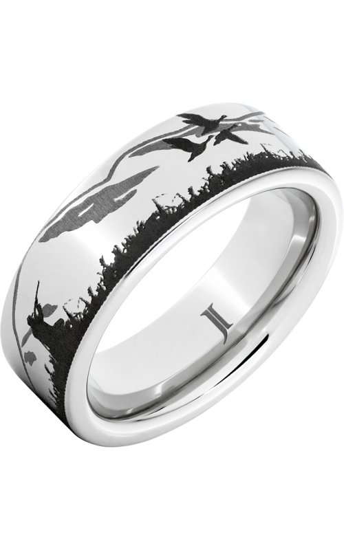 Men's Duck Hunter Sporting 8MM Wedding Band in Serinium