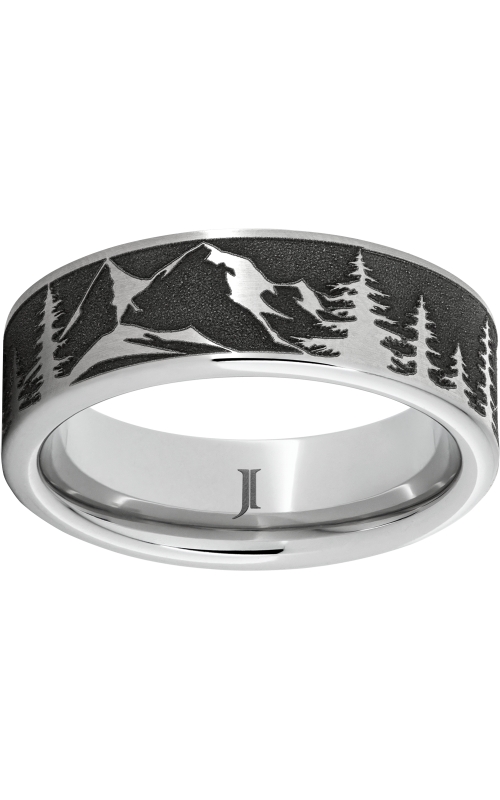 Men's Mountain Pine Forest 8MM Wedding Band in Serinium