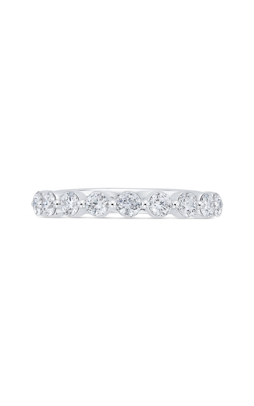 Love Story Bezel-Set Diamond Band in 14K White Gold, 1/4ctw