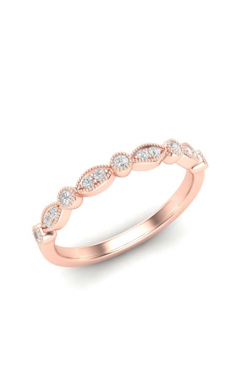 Love Story Diamond Band in 14K Rose Gold, 1/8ctw