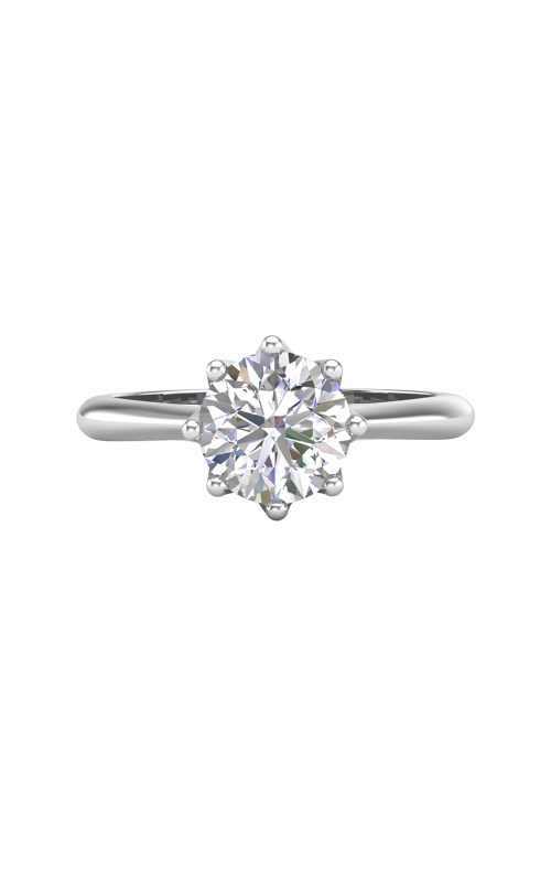 Women's Epic 8 Prong Solitaire Semi-Mount Engagement Ring in 14K White Gold