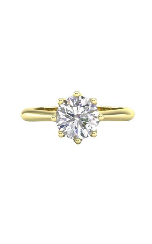 Women's Epic 8 Prong Solitaire Semi-Mount Engagement Ring in 14K Yellow Gold