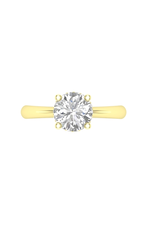 Women's Epic Semi-Mount Hidden Halo Engagement Ring 1/10 CTW in 14K Yellow Gold