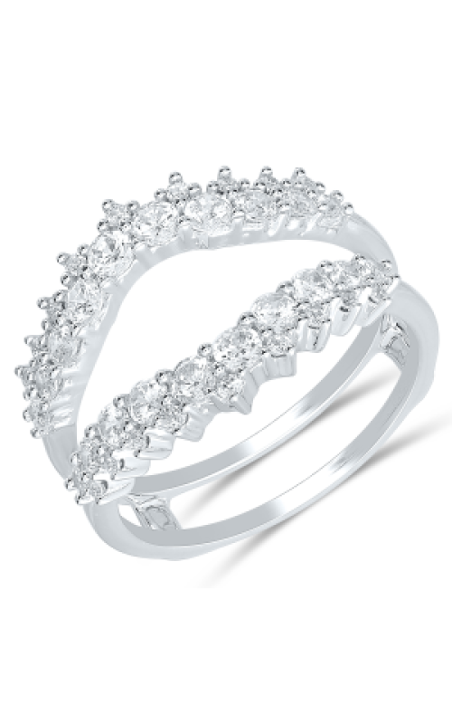 Women's Diamond Wrap 1/2 CTW Round Stones in 14K White Gold