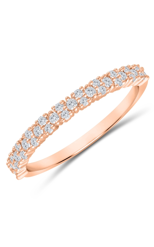 Women's Diamond Anniversary Ring 1/4 CTW Garland in 14K Rose Gold