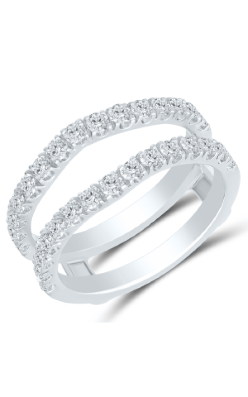 Women's Diamond Chevron Wrap 3/4 CTW in 14K White Gold