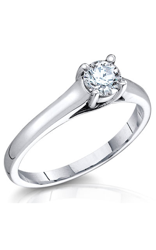 3/4 Carat Bella Round Brilliant Diamond Solitaire Ring in 14K White Gold