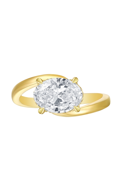 Flashpoint Created Diamond Women's Engagement Bridal 1 5/8 CTW Oval Center in 14K Yellow Gold